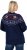 Ulla Popken Norwegian Style Christmas Sweater Blue - Mikiny & mikiny s kapucí - 