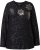 Ulla Popken Metallic Print Extra Soft Christmas Sweatshirt Black - Mikiny & mikiny s kapucí - 