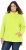 Ulla Popken Embossed Letter Sweatshirt Lime - Mikiny & mikiny s kapucí - 