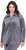 Ulla Popken Velour Loungewear Jacket Dark Grey - Mikiny & mikiny s kapucí - 