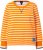 Ulla Popken Striped Drawstring Hem Sweatshirt Orange - Mikiny & mikiny s kapucí - 