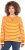 Ulla Popken Striped Drawstring Hem Sweatshirt Orange - Mikiny & mikiny s kapucí - 