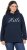 Ulla Popken HELLO Classic Fit Stand-Up Collar Sweatshirt Navy - Mikiny & mikiny s kapucí - 