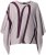 Ulla Popken Brushstroke Knit Poncho Beige - Mikiny & mikiny s kapucí - 