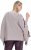 Ulla Popken Brushstroke Knit Poncho Beige - Mikiny & mikiny s kapucí - 