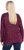 Ulla Popken Metallic Print Extra Soft Christmas Sweatshirt Dark Wine Red - Mikiny & mikiny s kapucí - 