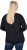 Ulla Popken Sparkling Sequin Bows Christmas Sweatshirt Black - Mikiny & mikiny s kapucí - 
