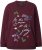Ulla Popken Sparkling Sequin Bows Christmas Sweatshirt Plum - Mikiny & mikiny s kapucí - 