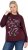 Ulla Popken Sparkling Sequin Bows Christmas Sweatshirt Plum - Mikiny & mikiny s kapucí - 