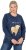 Ulla Popken Let It Snow Sequins Sweatshirt Ink Blue - Mikiny & mikiny s kapucí - 