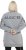 Ulla Popken Nostalgic Escape Oversized Sweatshirt Mouse Grey - Mikiny & mikiny s kapucí - 