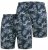D555 Cleethorpes Hawaii Printed Swimshorts Navy - Plavky - Plavky - 2XL-12XL