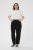 Kaffe Curve Brenn Barrel Twill Jeans Washed Black - Džíny - 