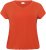 Kaffe Curve Jena V-Neck T-Shirt Grenadine Red - Trička - 