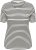 Kaffe Curve Lia Flower T-Shirt Chalk/Deep Black - Trička - 