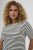 Kaffe Curve Lia Flower T-Shirt Chalk/Deep Black - Trička - 