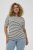 Kaffe Curve Lia Flower T-Shirt Chalk/Deep Black - Trička - 