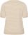 Kaffe Curve Lizzy Knit T-Shirt Feather Melange/Chalk Fine Stripe - Trička - 