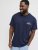Jack & Jones Brandon T-Shirt Blue - Trička - Trička nadměrné velikosti - 2XL-14XL