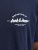 Jack & Jones Brandon T-Shirt Blue - Trička - Trička nadměrné velikosti - 2XL-14XL