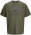 Jack & Jones Edenver T-Shirt Khaki - Trička - Trička nadměrné velikosti - 2XL-14XL