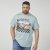 North Latitude 61352 AC/DC Tričko Prachově Modrá - Trička - Trička nadměrné velikosti - 2XL-14XL