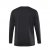 JP1880 T-Shirt Henley Long Sleeve Black TALL - PÁNSKÉ OBLEČENÍ MT-6XLT - TALL-velikosti