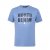 North Latitude Denim Printed Logo T-Shirt Dusty Blue - Trička - Trička nadměrné velikosti - 2XL-14XL