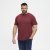 North Latitude T-Shirt O-Neck Bordeaux TALL - TALL trička - Prodloužená pánská trička