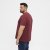 North Latitude T-Shirt O-Neck Bordeaux TALL - TALL trička - Prodloužená pánská trička