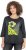 Ulla Popken Graphic Patch Print 3/4 Sleeve T-Shirt Black - Trička - 