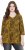 Ulla Popken Animal Print 3/4 Sleeve V-Neck Tee Neon Orange - Trička - 