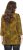 Ulla Popken Animal Print 3/4 Sleeve V-Neck Tee Neon Orange - Trička - 