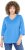 Ulla Popken Country Lettered 3/4 Sleeve Tee Teal Blue - Potištěná trička pro ženy - 