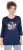 Ulla Popken Casual Mood Floral V-Neck Tee Navy - Trička - 