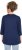 Ulla Popken Casual Mood Floral V-Neck Tee Navy - Trička - 