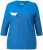 Ulla Popken Paper Boat Print 3/4 Sleeve Tee Pacific Blue - Potištěná trička pro ženy - 