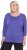 Ulla Popken Quick Drying Batwing Sleeve Tee Blueberry - Potištěná trička pro ženy - 