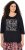 Ulla Popken Timeless Love 3/4 Sleeve Graphic Tee - Trička - 