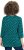 Ulla Popken Flower Print 3/4 Sleeve Tee Teal Green - Trička - 