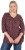 Ulla Popken Gingerbread Print 3/4 Sleeve Tee Plum - Trička - 