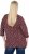 Ulla Popken Gingerbread Print 3/4 Sleeve Tee Plum - Trička - 