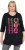 Ulla Popken Ho Ho Ho 3/4 Sleeve Graphic Tunic Tee Black - Trička - 