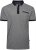 Kam Jeans 5525 Raised Dobby Fabric Polo with Tipping Black - Polokošile - Polokošile 2XL-8XL - Trička s límečkem 2XL-8XL
