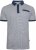 Kam Jeans 5528 AOP Print with Jacquard Collar/Cuffs Polo Navy - Polokošile - Polokošile 2XL-8XL - Trička s límečkem 2XL-8XL