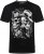 Kam Jeans 5796 Twin Gentleman Skull Print Tee Black - Trička - Trička nadměrné velikosti - 2XL-14XL