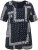 Ulla Popken Paisley A-Line Short Sleeve Tee Navy Blue - Potištěná trička pro ženy - 