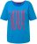 Ulla Popken LOVE Short Sleeve Graphic Tee Sapphire Blue - Potištěná trička pro ženy - 