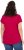 Ulla Popken Metallic Animal Cap Sleeve Graphic Tee Dark Raspberry - Potištěná trička pro ženy - 