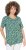 Ulla Popken Floral Pointed Hem Short Sleeve Tee Green - Potištěná trička pro ženy - 
